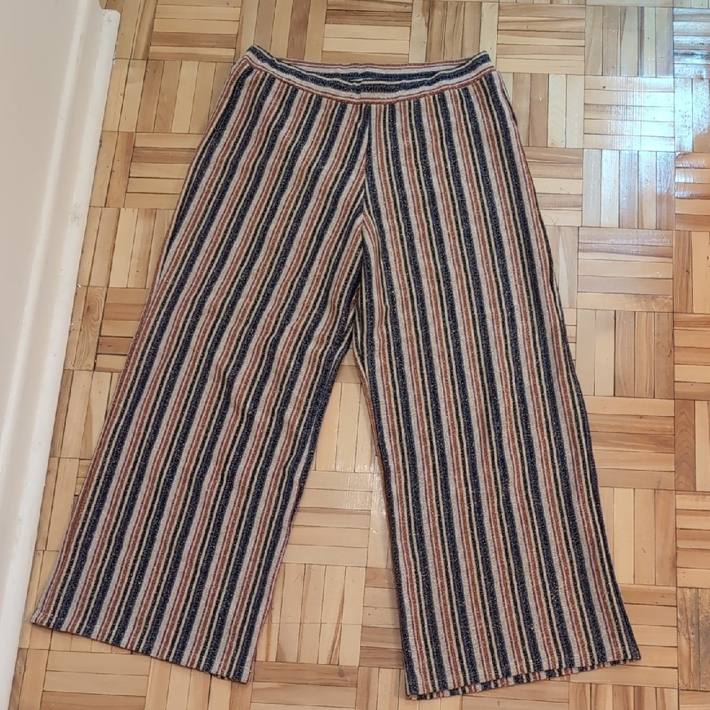 Zara Wide Leg Striped Pants Size S